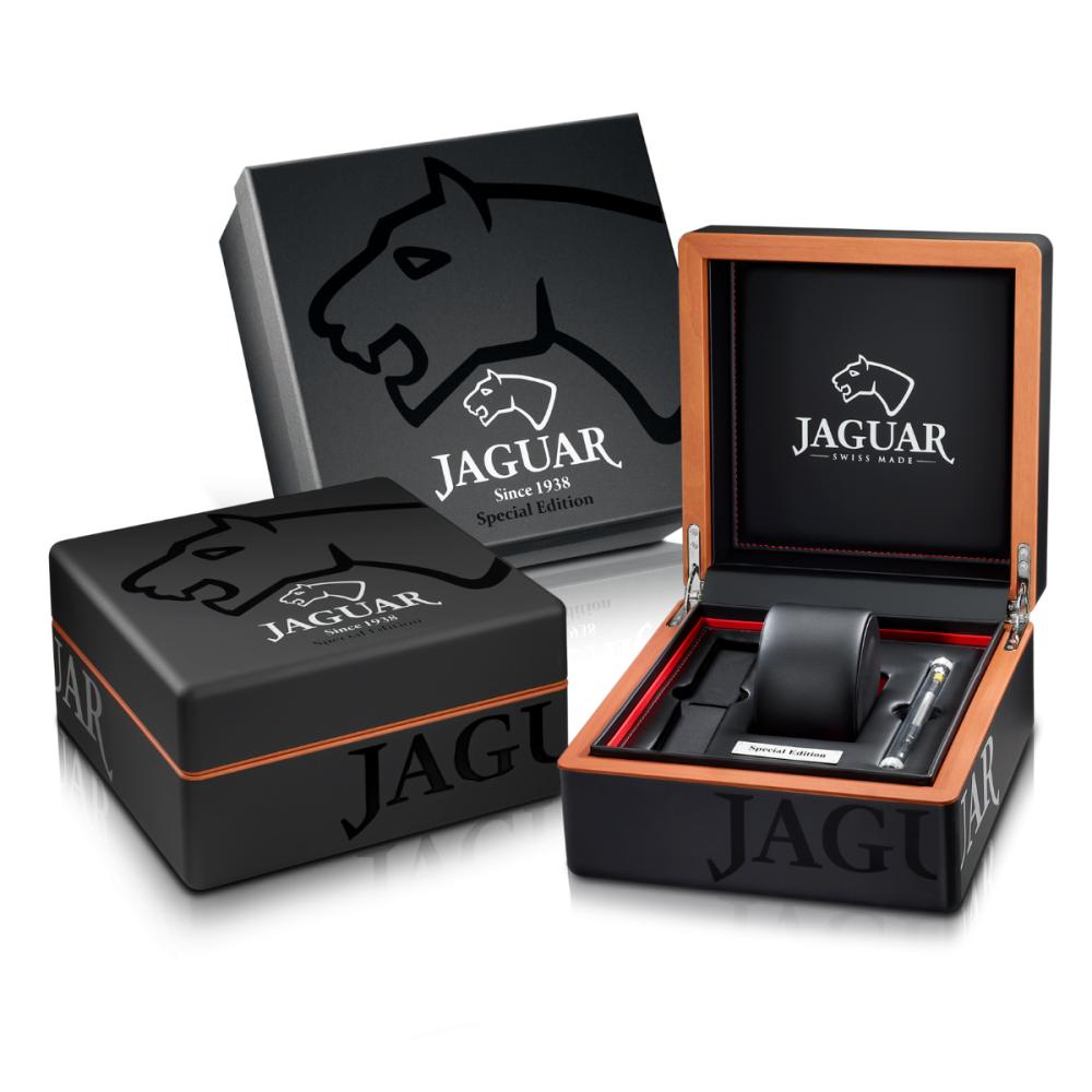 Jaguar Orologio Solo Tempo Gmt Acciaio Nero-Gold Quadrante Nero