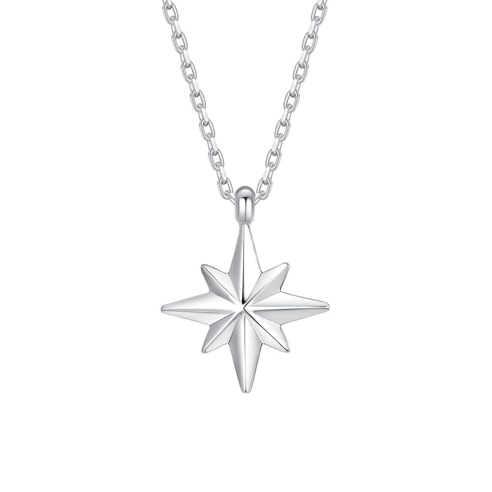 Luca Barra Collana Acciaio con Rosa Dei Venti