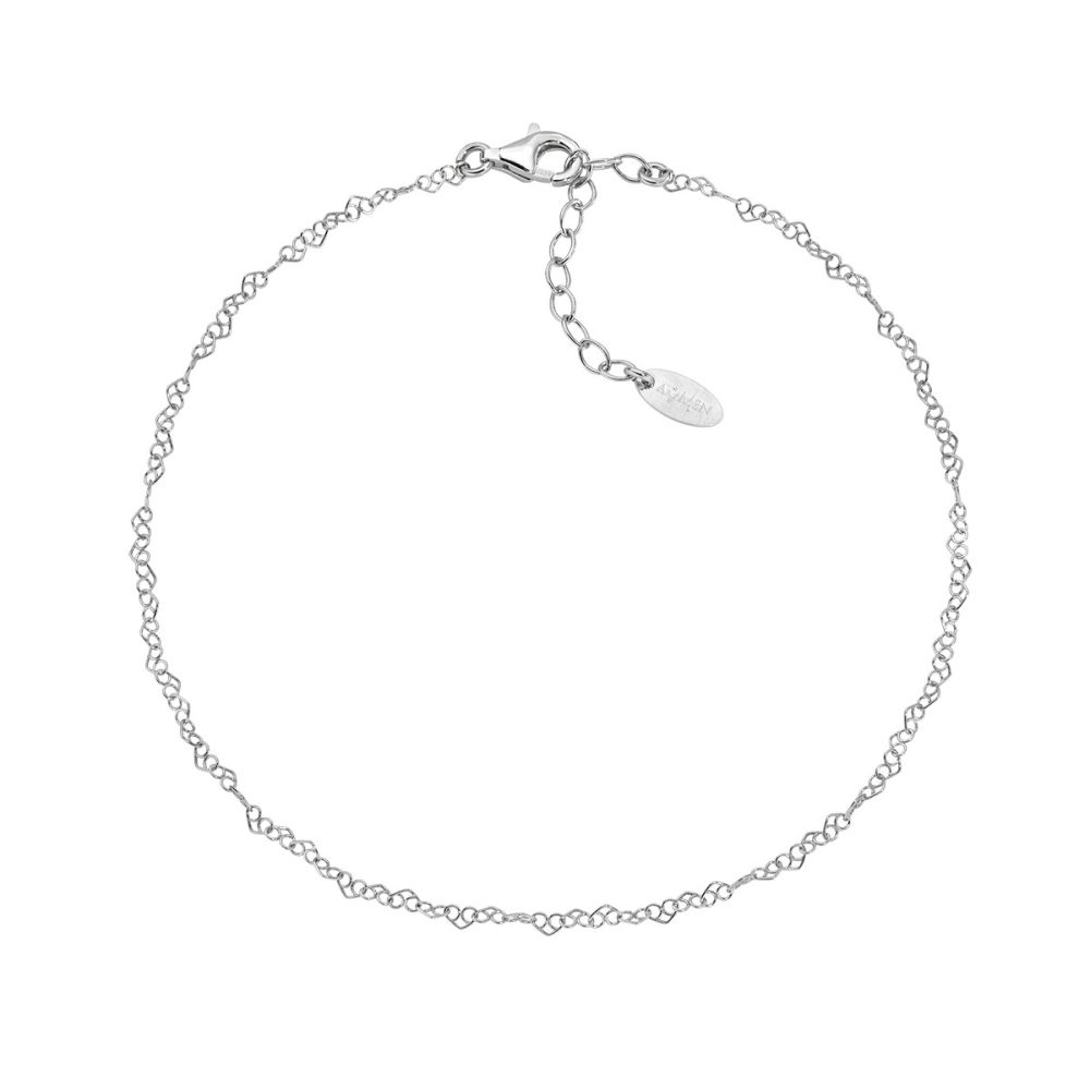 Amen Cavigliera Argento Cuori Concatenati