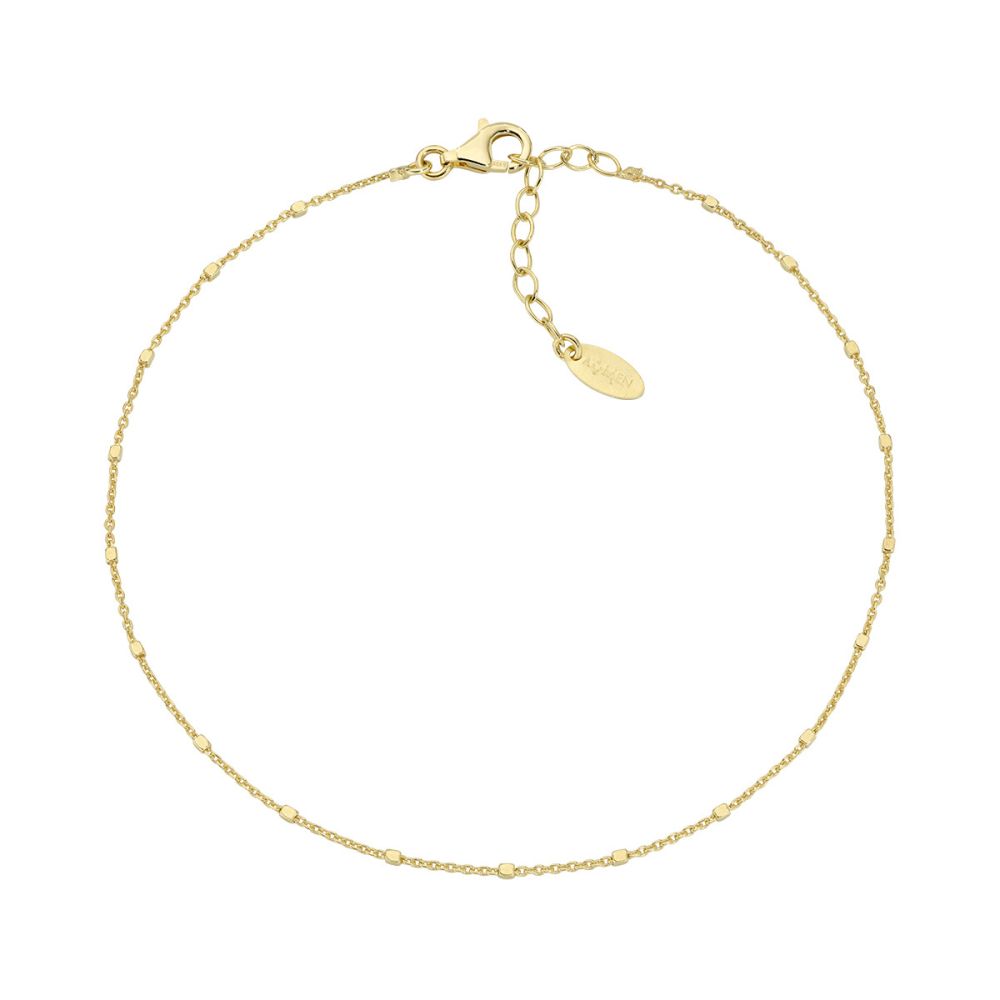 Amen Cavigliera Argento Gold Cubi Dorati