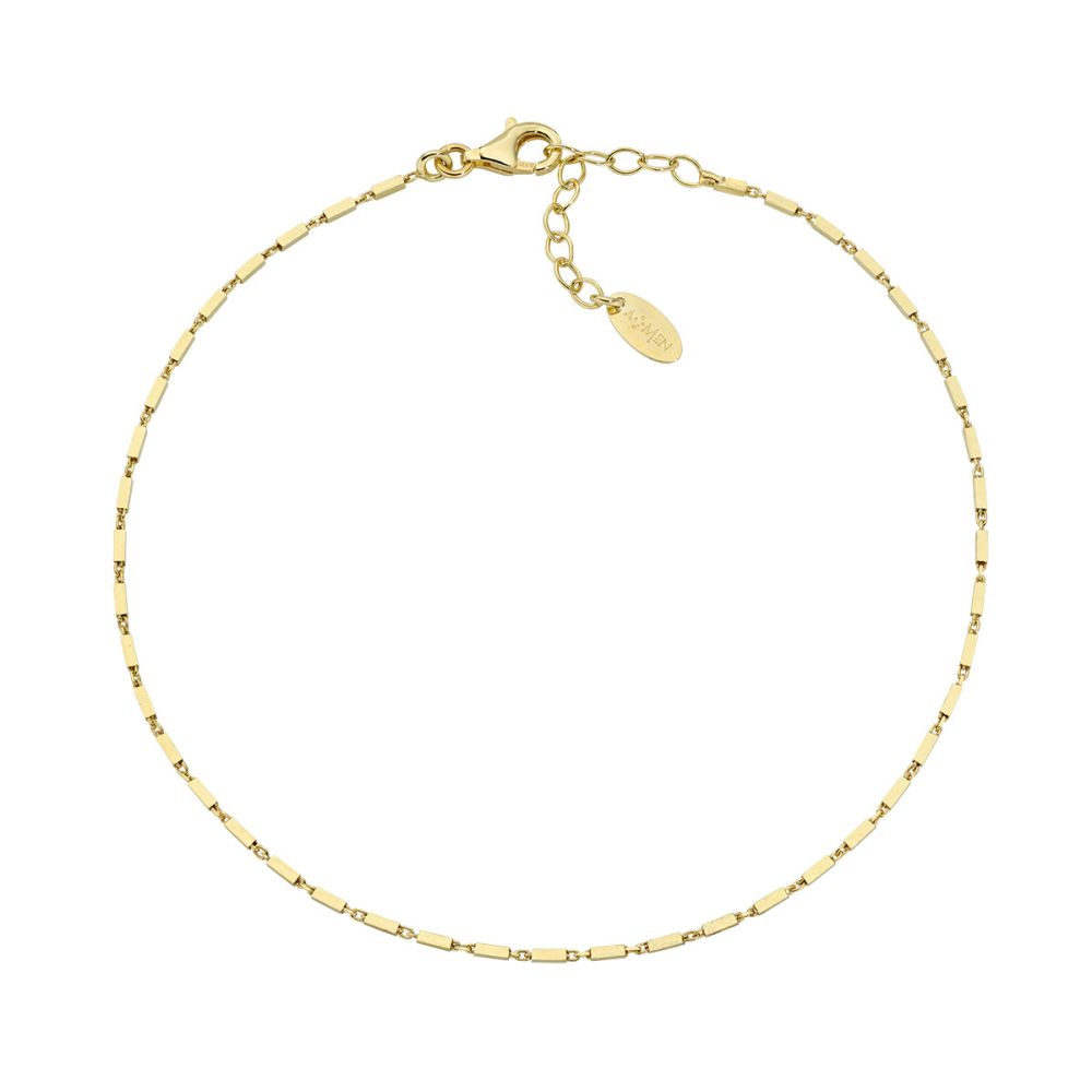 Amen Cavigliera Argento Gold Elementi Dorati