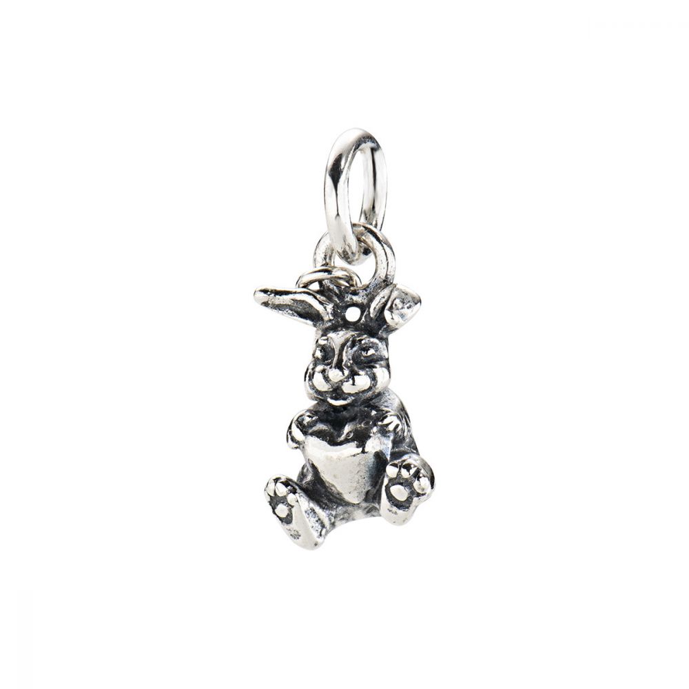 Amen Charm Donna Argento Brunito Coniglio