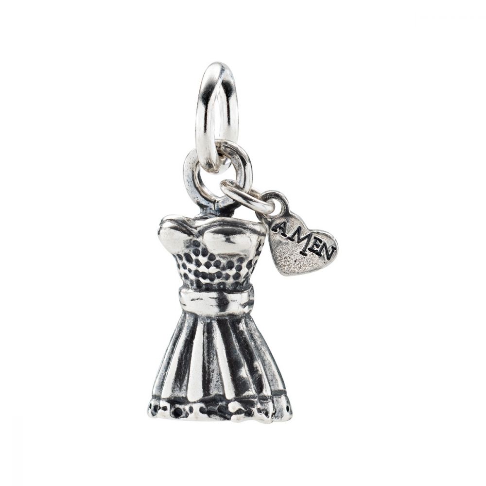Amen Charm Donna Argento Brunito Vestito