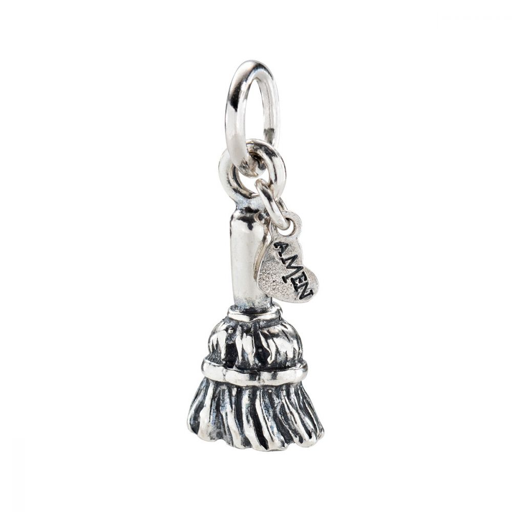 Amen Charm Donna Argento Brunito Scopetta