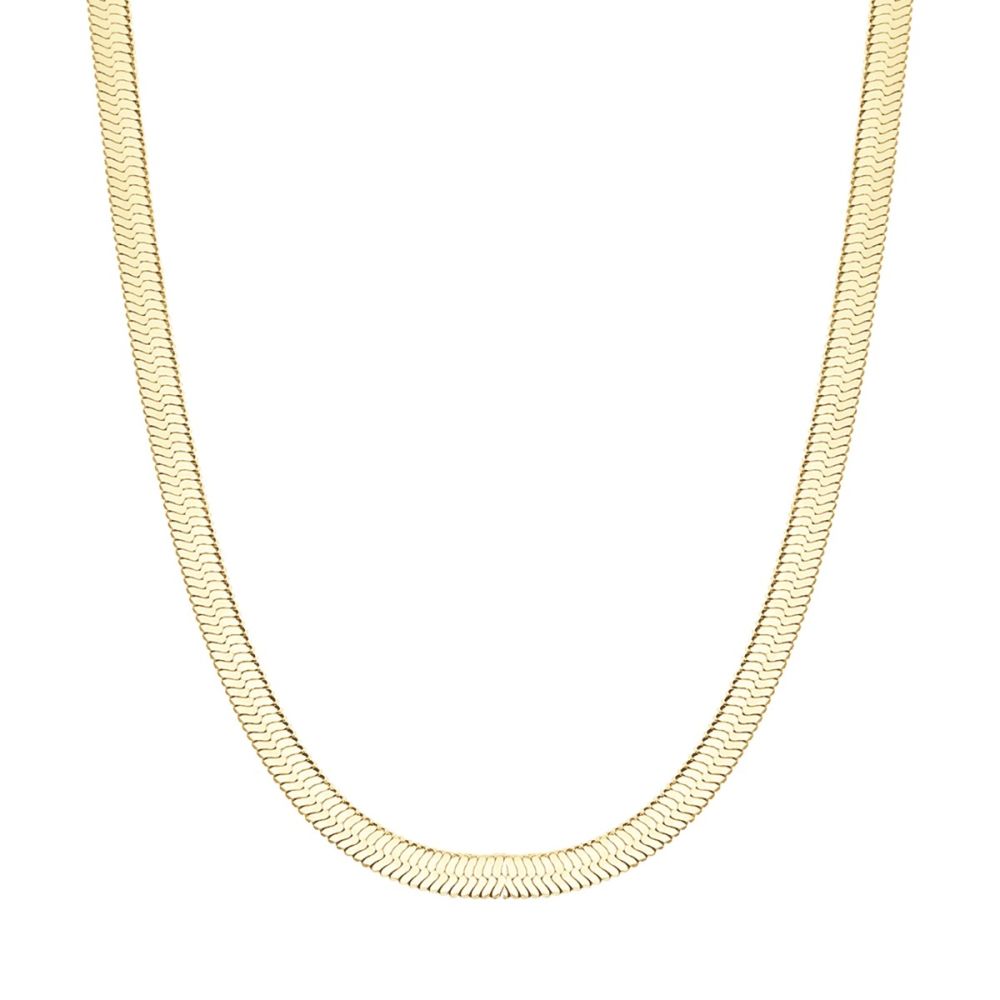 Luca Barra Collana Snake Acciaio Gold 4 mm