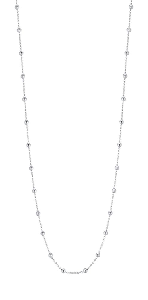 Luca Barra Collana Acciaio Sfere 3 mm