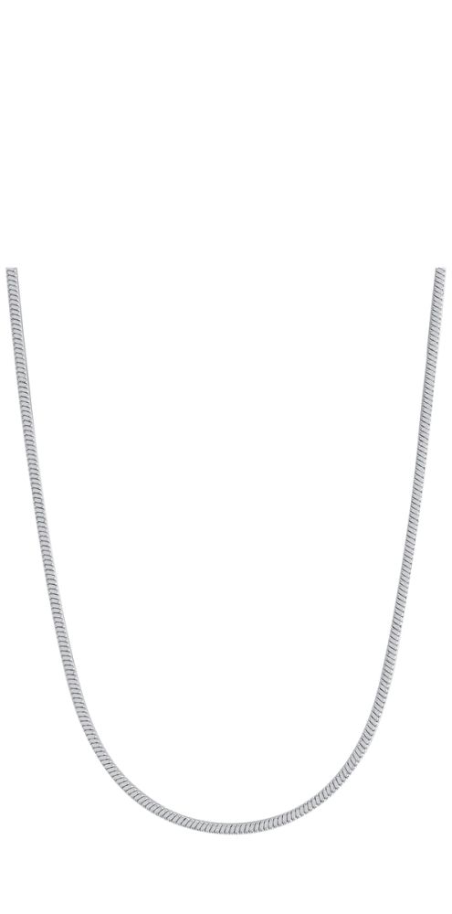 Luca Barra Collana Acciaio Maglia Sottile 1 mm