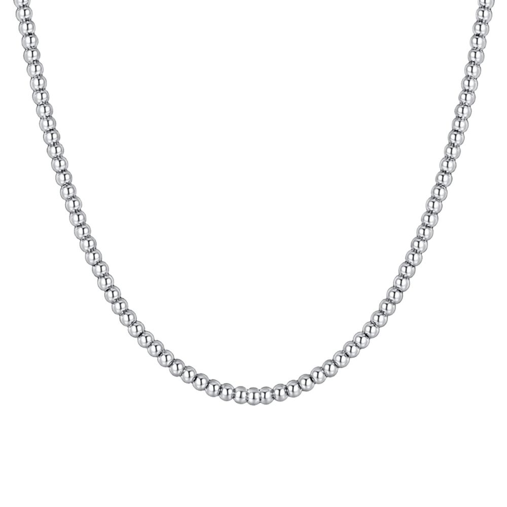 Luca Barra Collana Sfere Acciaio 3 mm