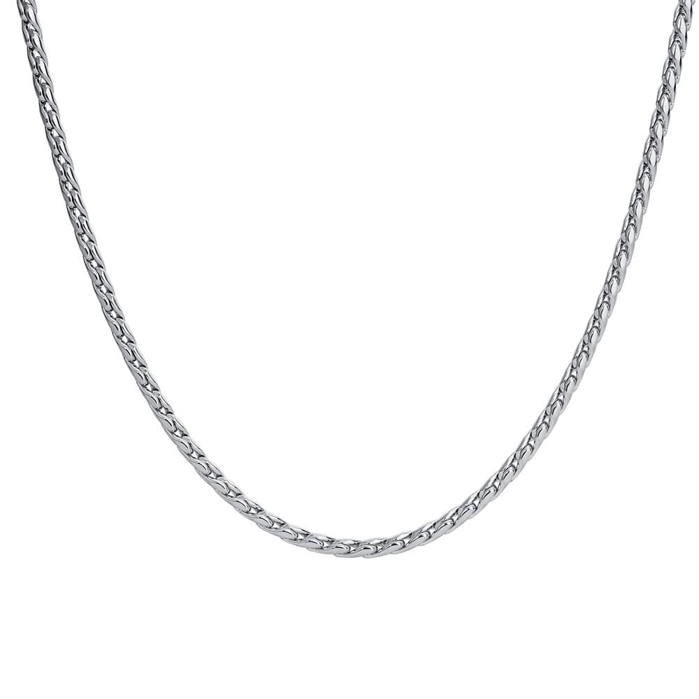 Luca Barra Collana Catena 3mm Acciaio