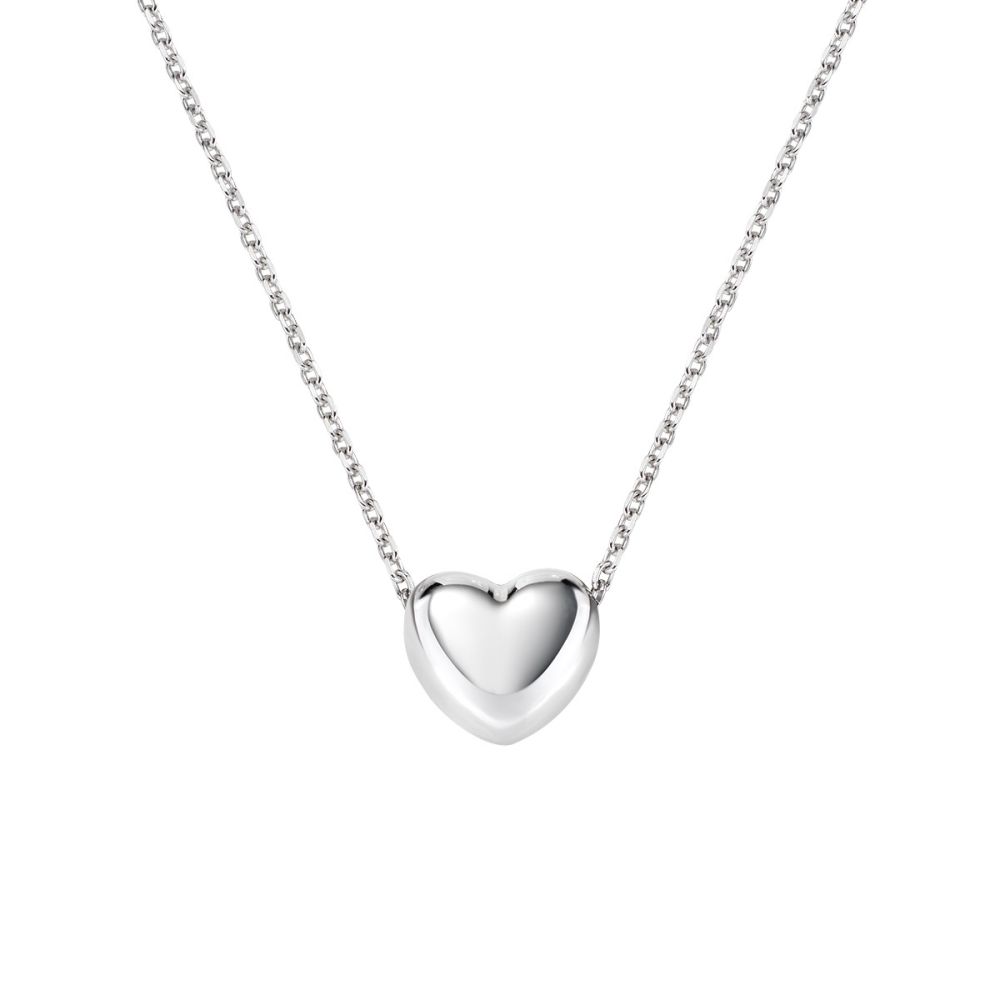 Amen Collana Argento Cuore Bombato Piccolo