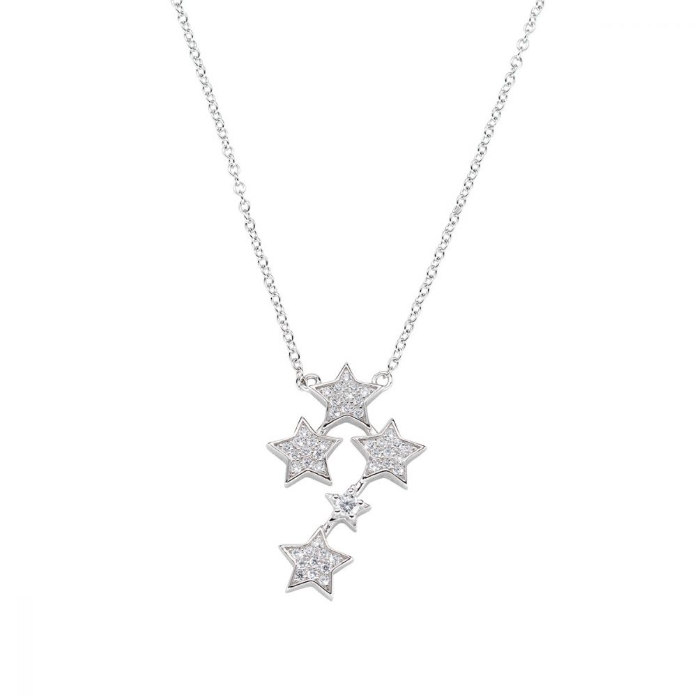Amen Collana Donna Argento Stelle Croce Del Sud