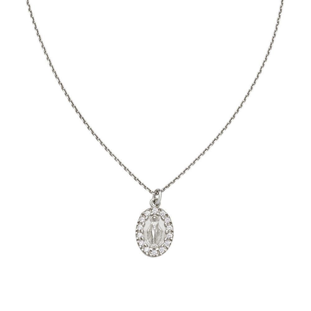Amen Collana Argento Madonnina Miracolosa