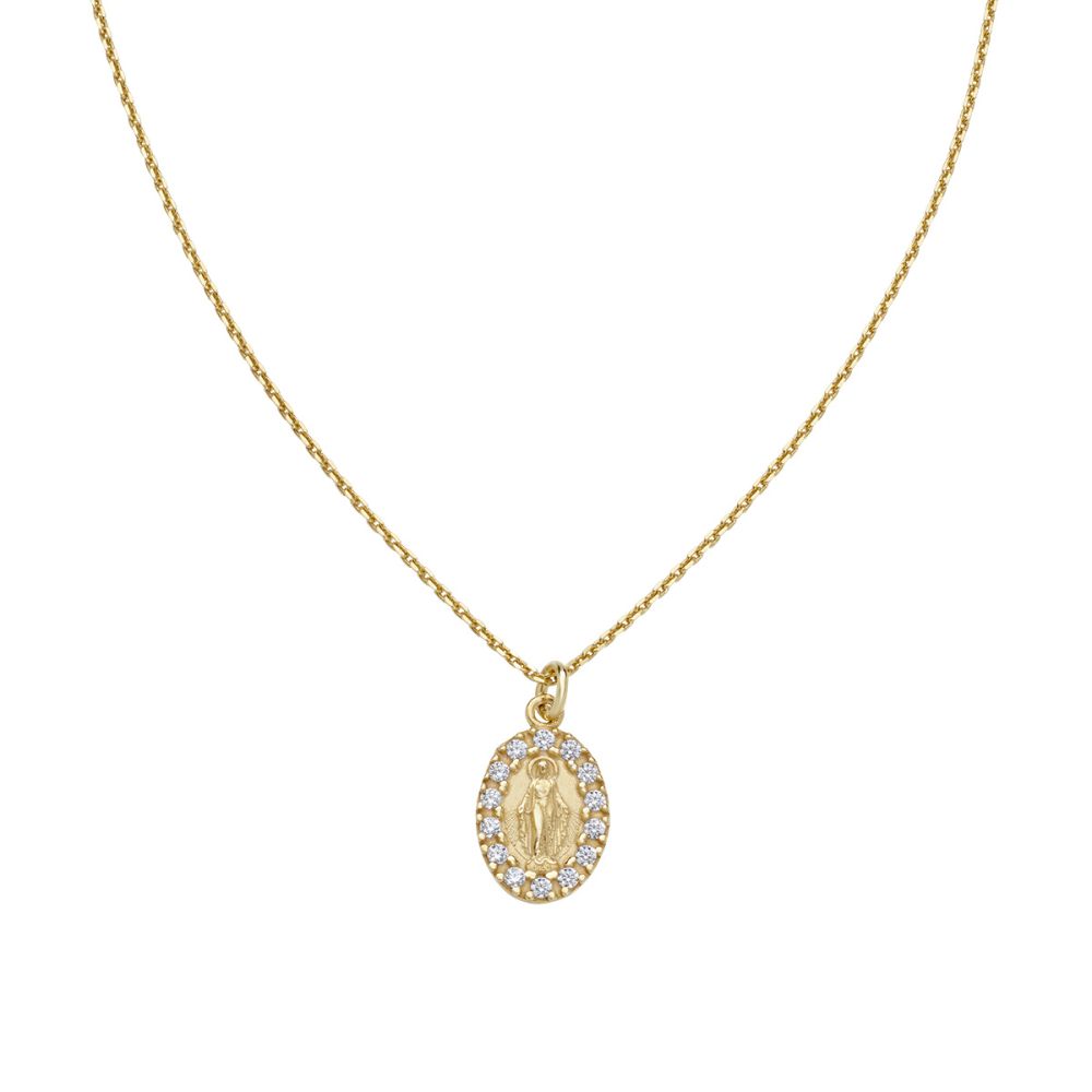 Amen Collana Argento Gold Madonnina Miracolosa