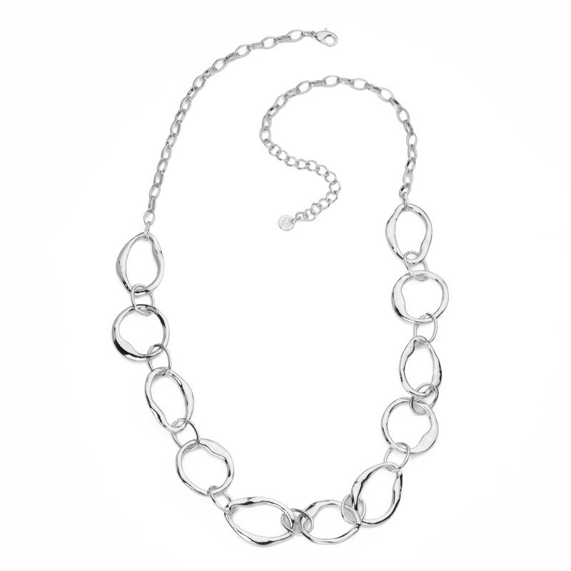 Barbieri Collana Lunga Anelli Metallo