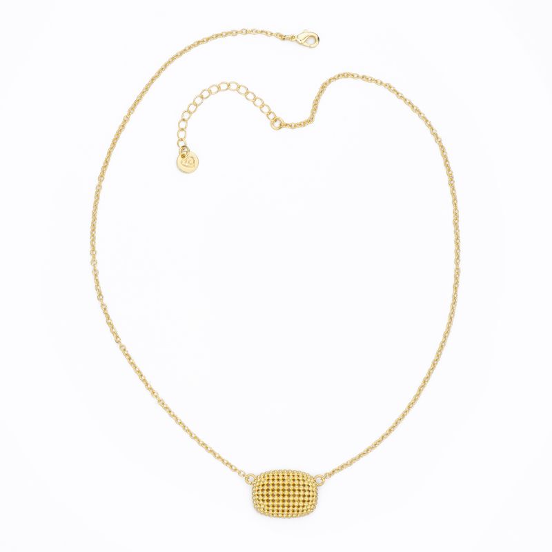 Barbieri Collana Metallo Dorato Micro Borchie