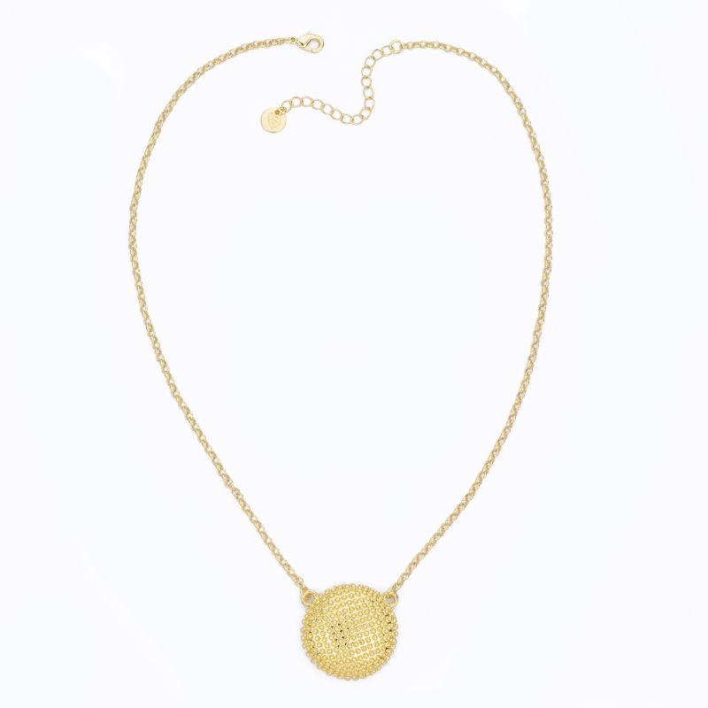 Barbieri Collana Metallo Dorato Micro Borchie