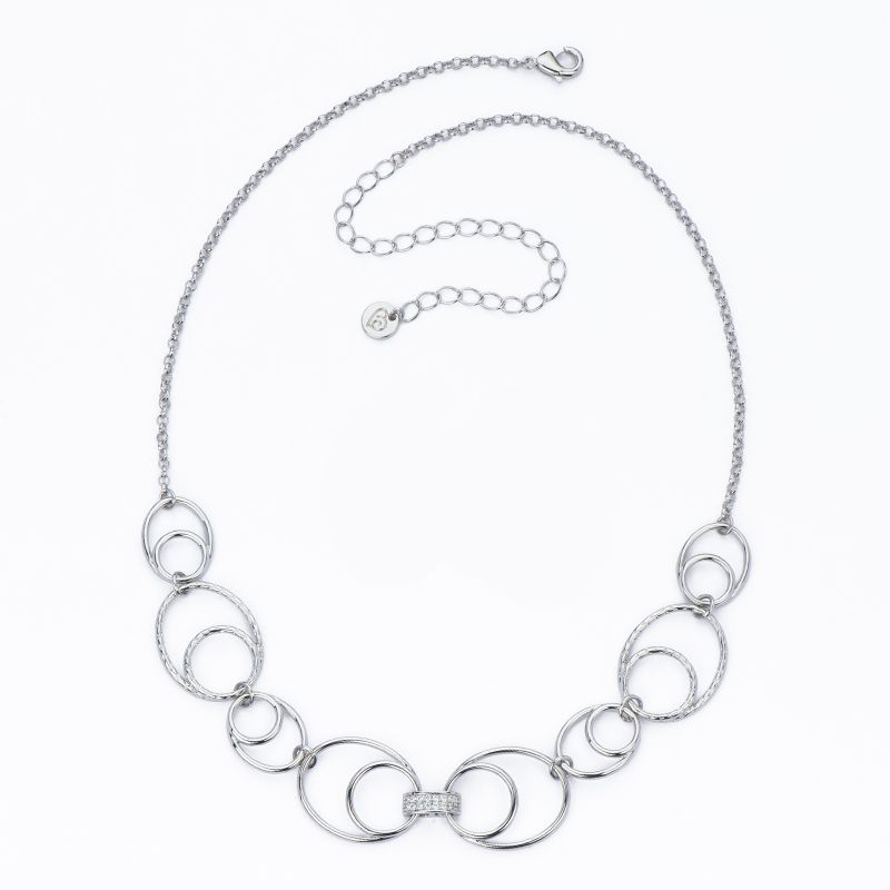 Barbieri Collana Metallo Elementi e Zirconi