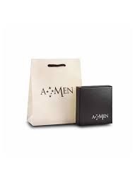 Amen Bracciale Donna Rosario Argento Cristalli Rossi