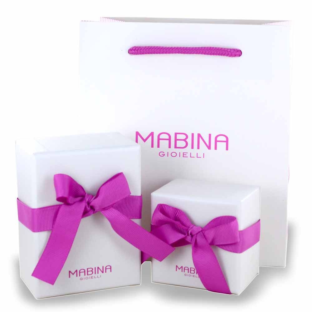 Mabina Bracciale Tennis Donna Argento Zirconi Bianchi