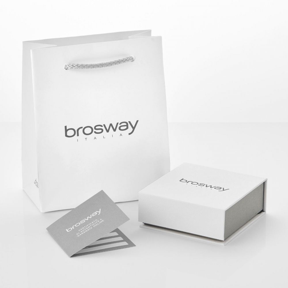 Brosway Collana Donna Acciaio Cristalli Ametista Symphonia