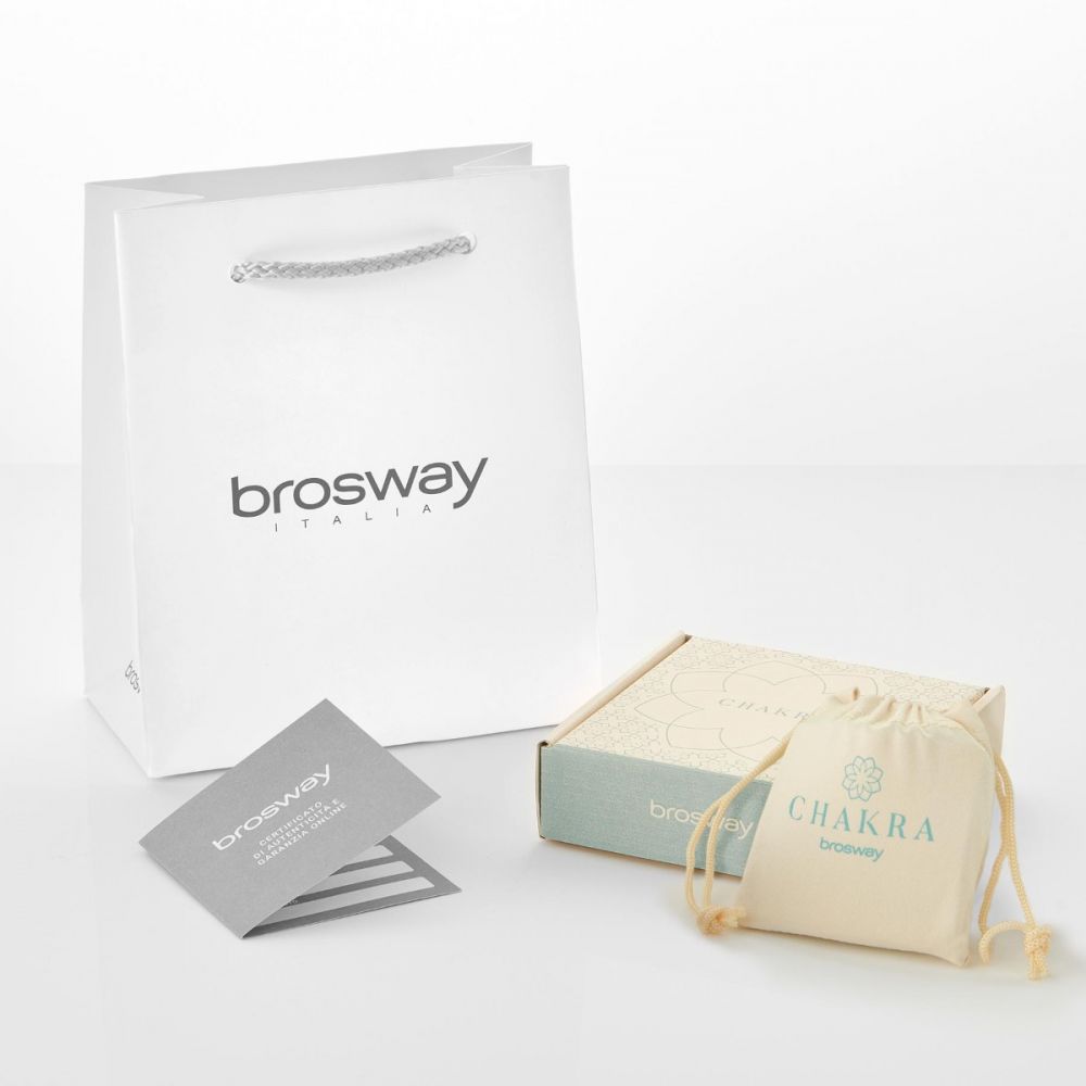 Brosway Anello Acciaio Gold Smalto Viola e Cristallo With You