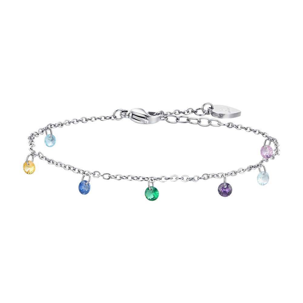 Luca Barra Cavigliera Acciaio Zirconi Multicolor