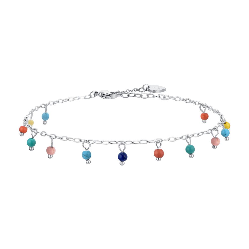Luca Barra Cavigliera Acciaio Pietre Multicolor