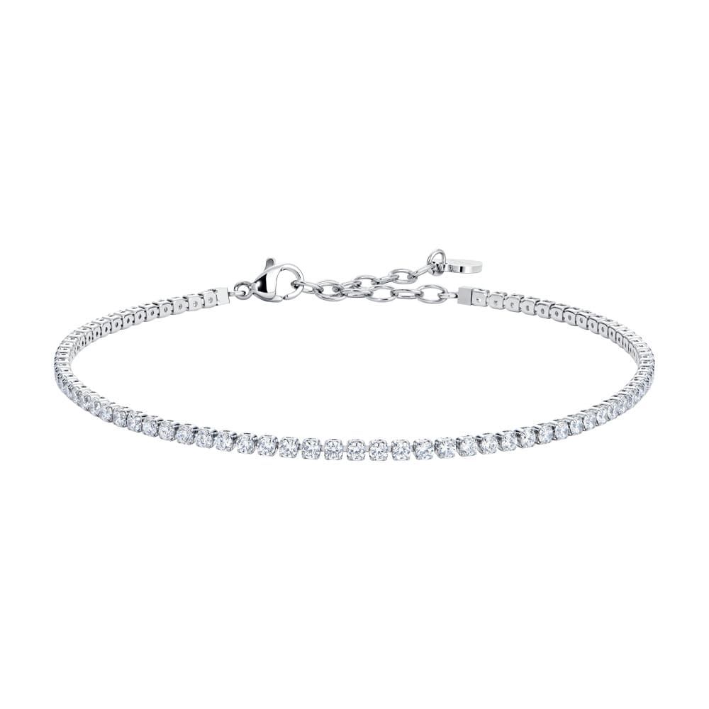 Luca Barra Cavigliera Tennis Acciaio Zirconi Bianchi