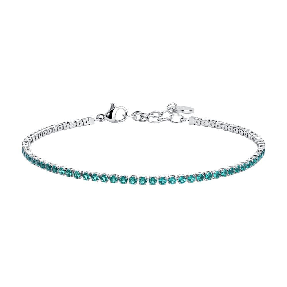 Luca Barra Cavigliera Tennis Acciaio Zirconi Verdi