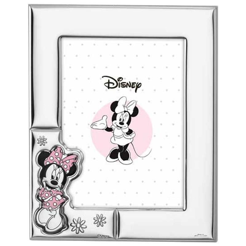Disney Cornice Minnie Laminato Argento e Legno 13X18