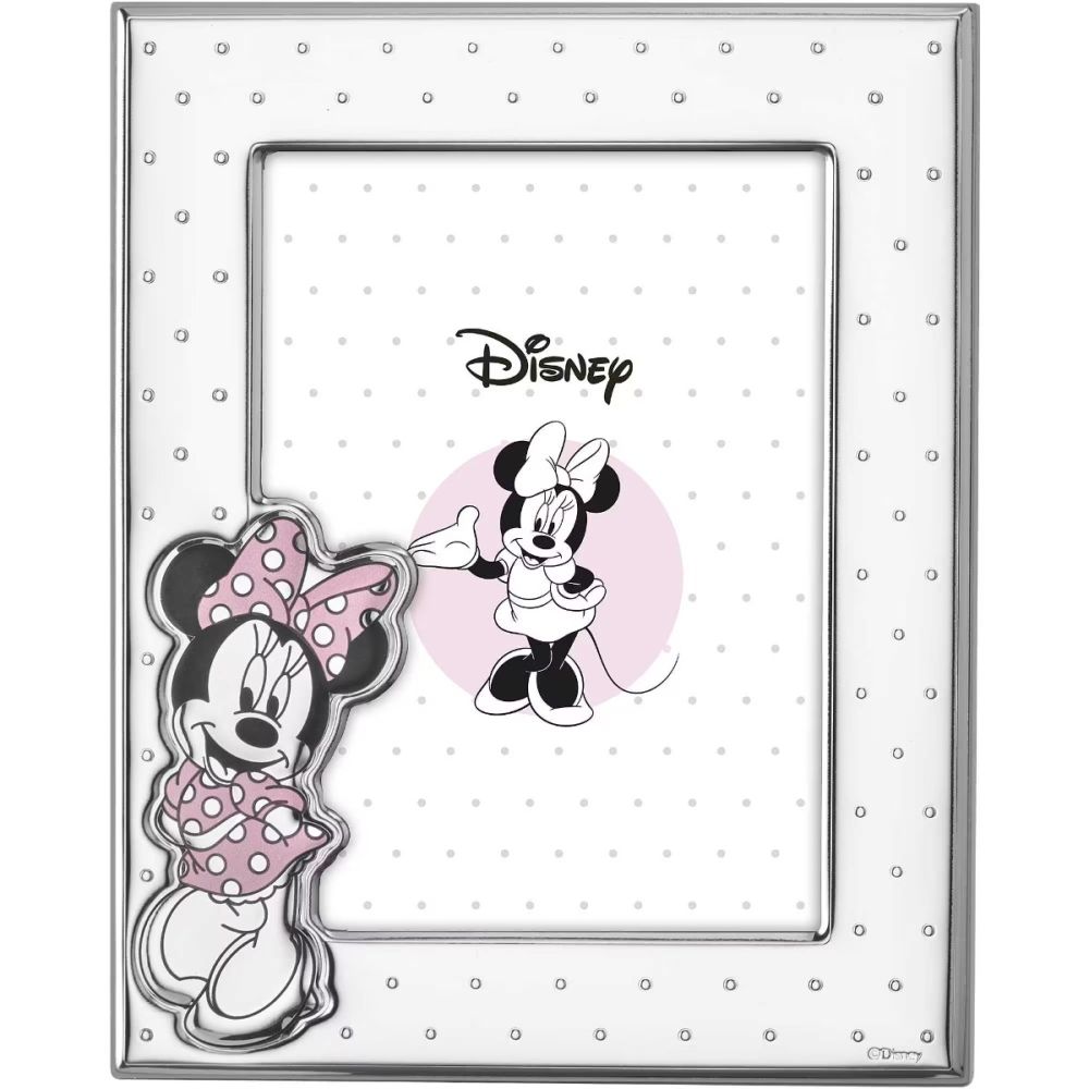 Disney Cornice Topolina Laminato Argento e Legno 13X18