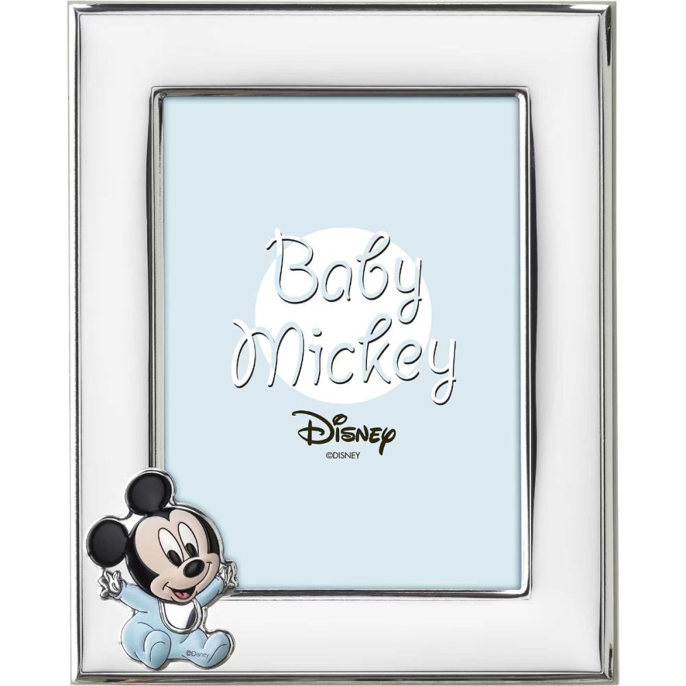 Disney Cornice Topolino Laminato Argento e Legno 13X18