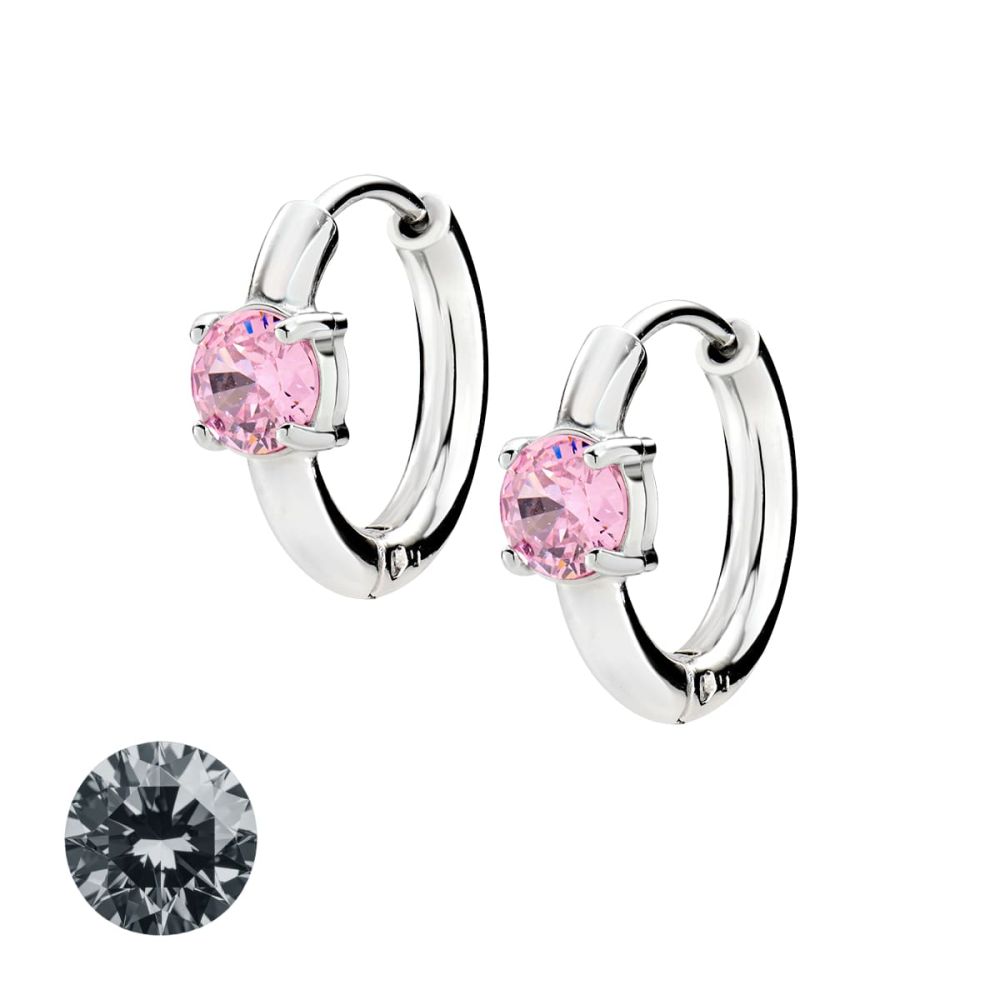 Doodle Orecchini Cerchio 10 mm Acciaio