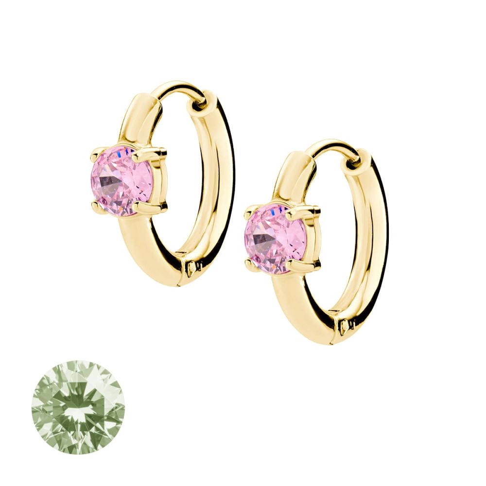 Doodle Orecchini Cerchio 10 mm Acciaio Dorato