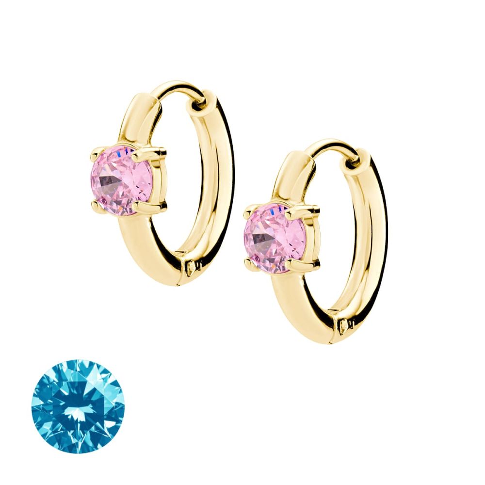 Doodle Orecchini Cerchio 10 mm Acciaio Dorato