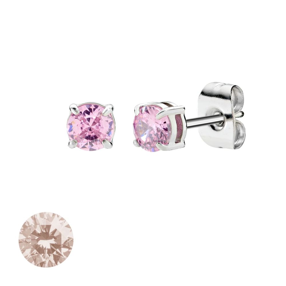 Doodle Orecchini Acciaio Punto Luce 4 mm