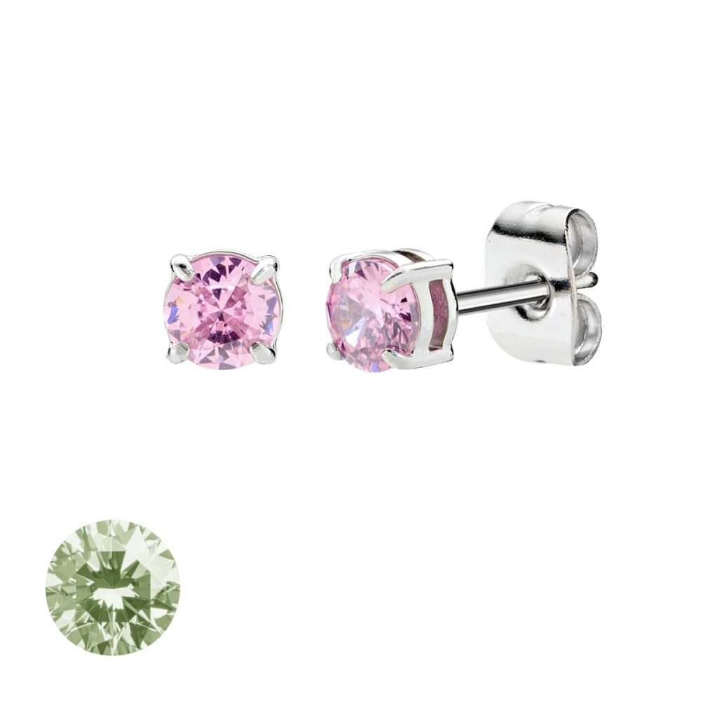 Doodle Orecchini Acciaio Punto Luce 4 mm