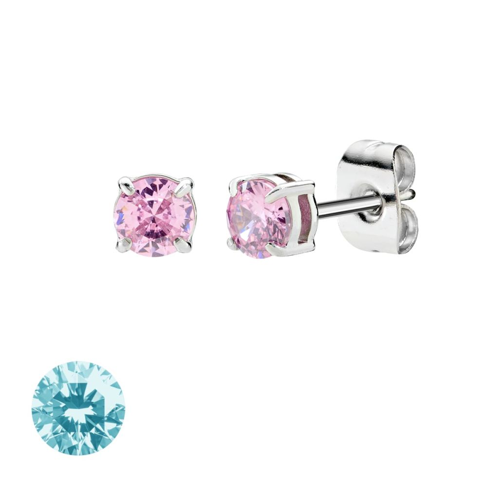 Doodle Orecchini Acciaio Punto Luce 4 mm