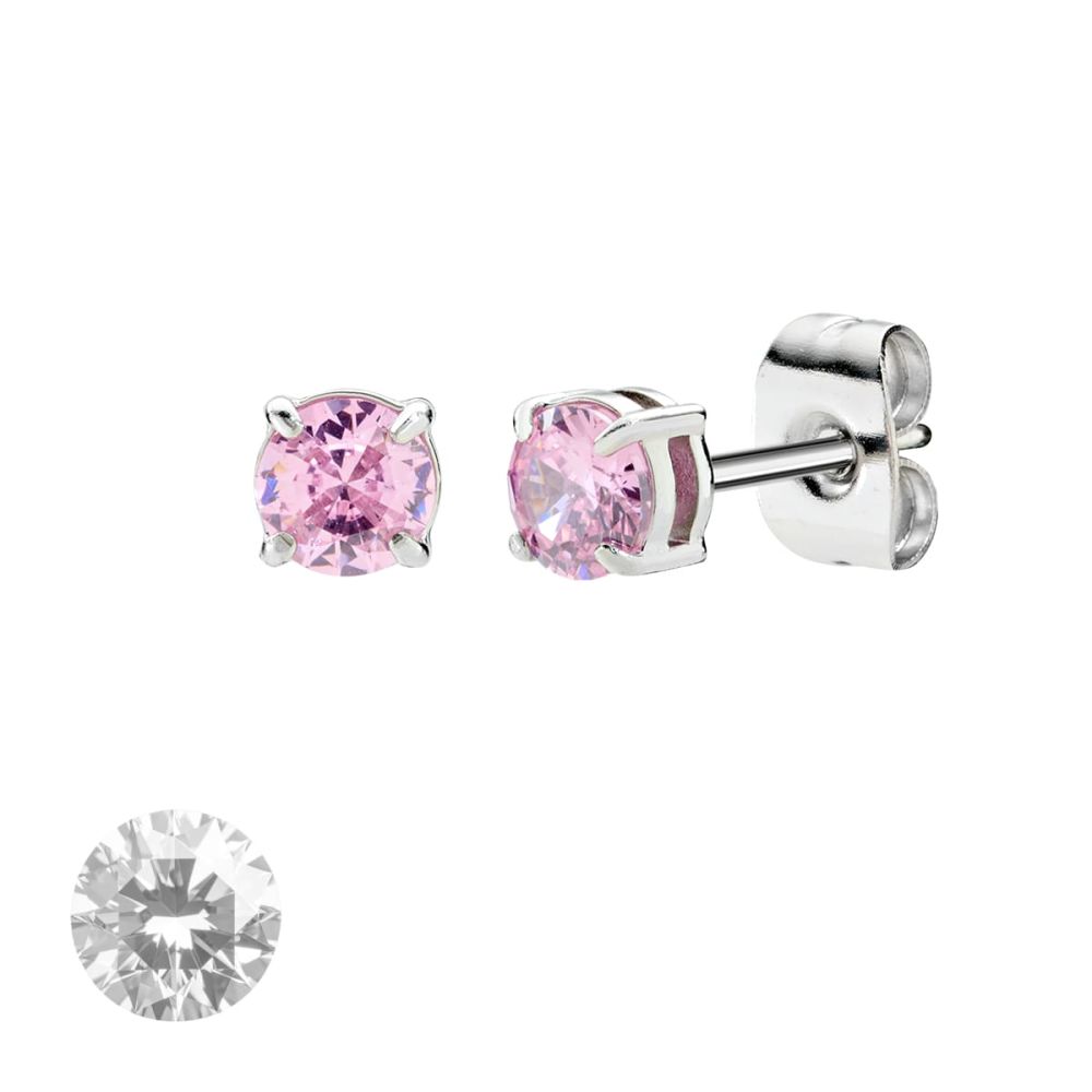 Doodle Orecchini Acciaio Punto Luce 4 mm