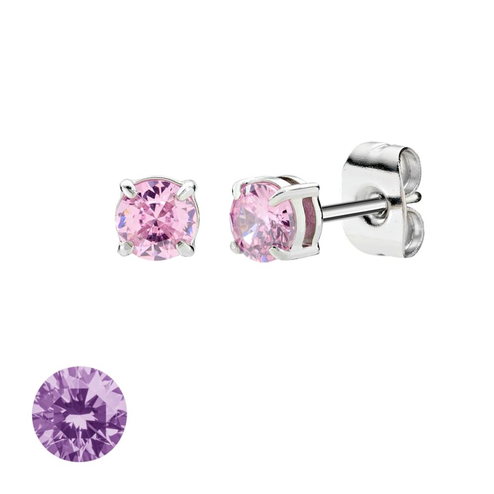 Doodle Orecchini Acciaio Punto Luce 4 mm