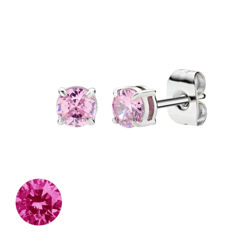 Doodle Orecchini Acciaio Punto Luce 4 mm