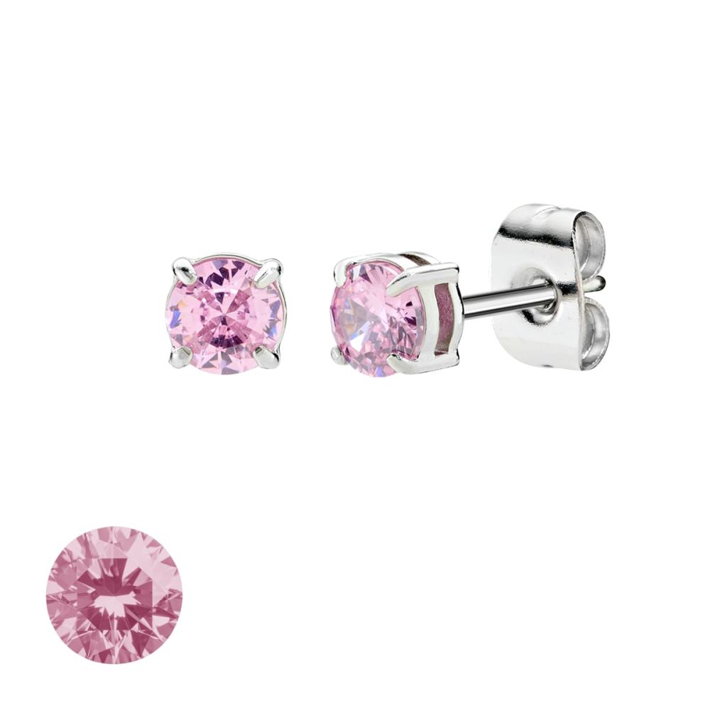 Doodle Orecchini Acciaio Punto Luce 4 mm