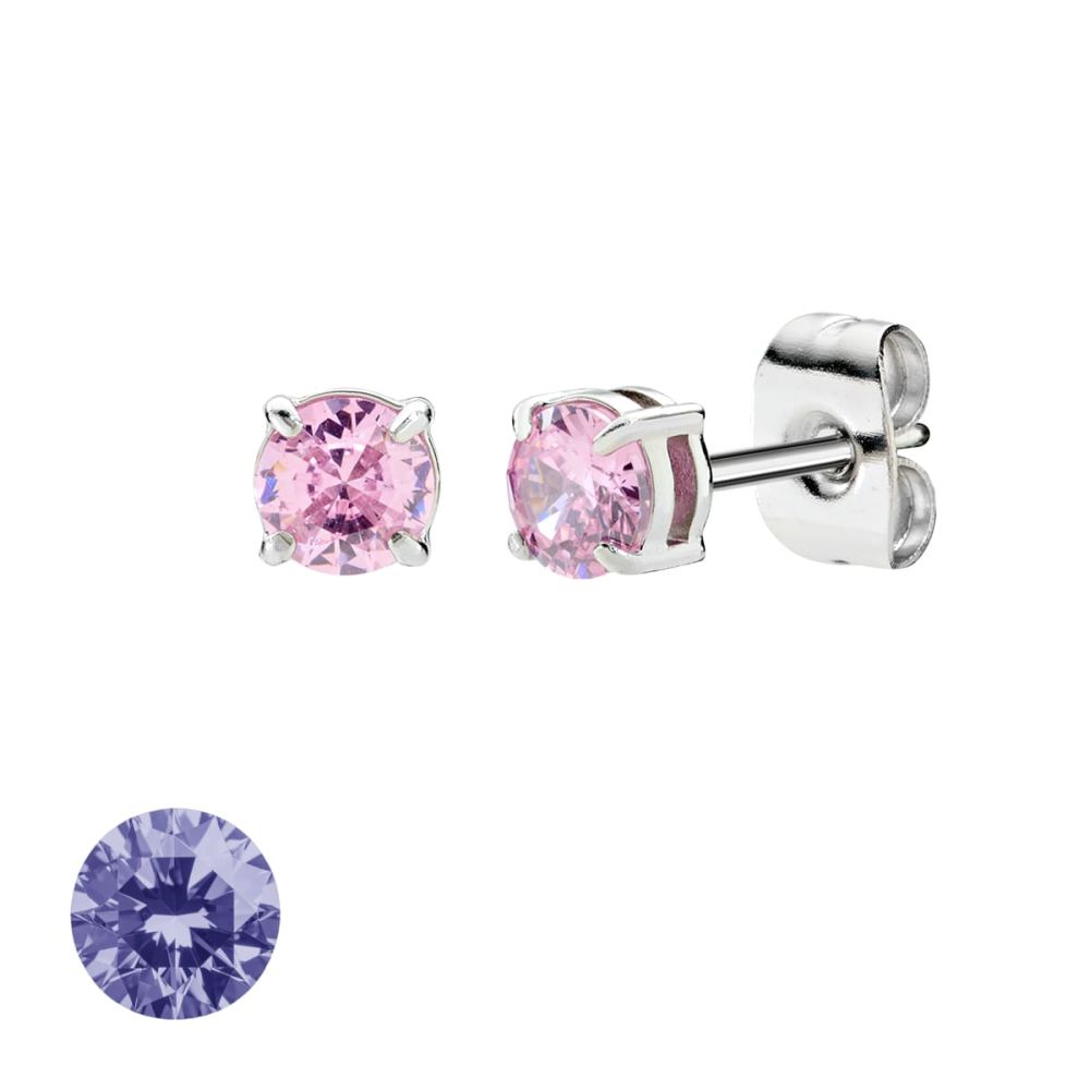 Doodle Orecchini Acciaio Punto Luce 4 mm