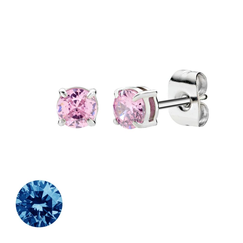 Doodle Orecchini Acciaio Punto Luce 4 mm