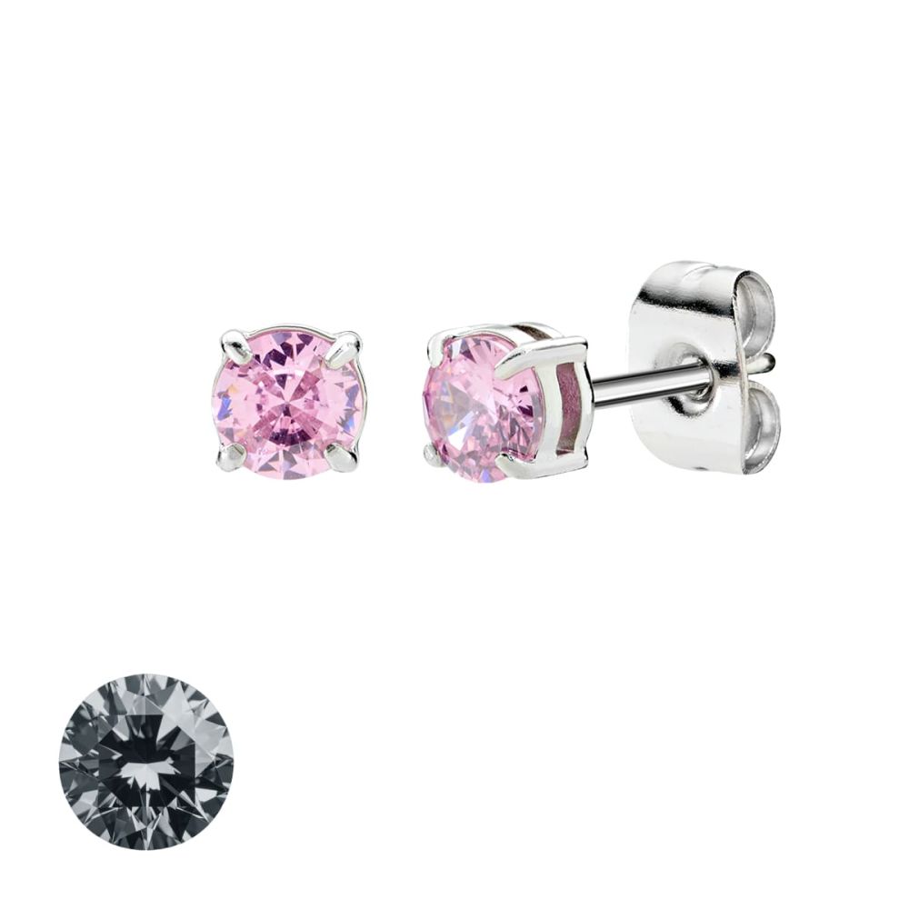 Doodle Orecchini Acciaio Punto Luce 4 mm