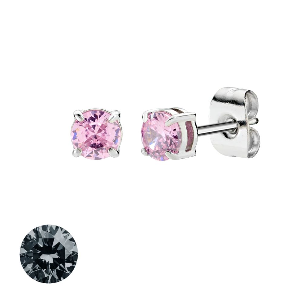 Doodle Orecchini Acciaio Punto Luce 4 mm