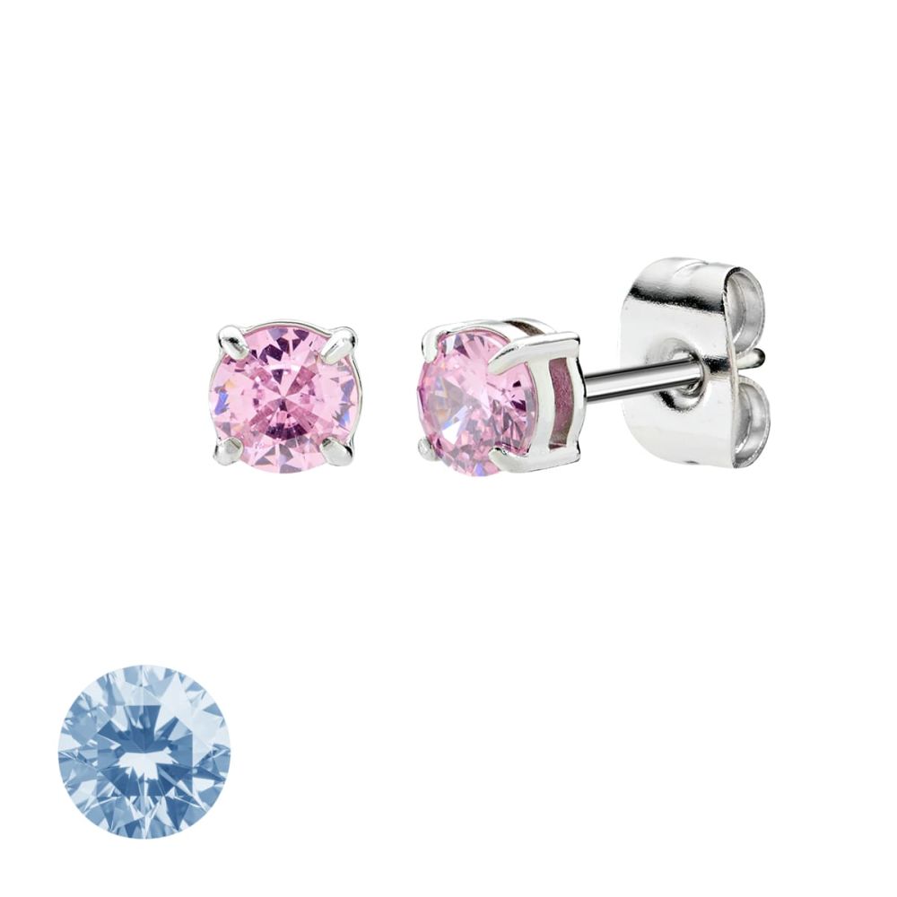 Doodle Orecchini Acciaio Punto Luce 4 mm