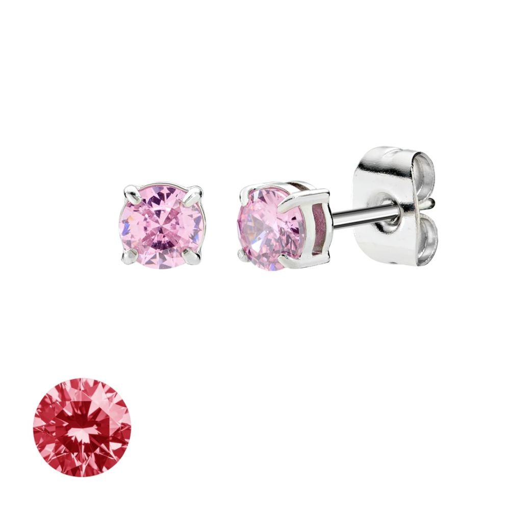 Doodle Orecchini Acciaio Punto Luce 4 mm