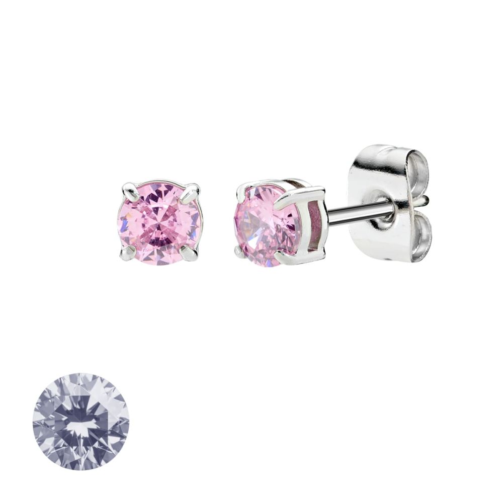 Doodle Orecchini Acciaio Punto Luce 4 mm