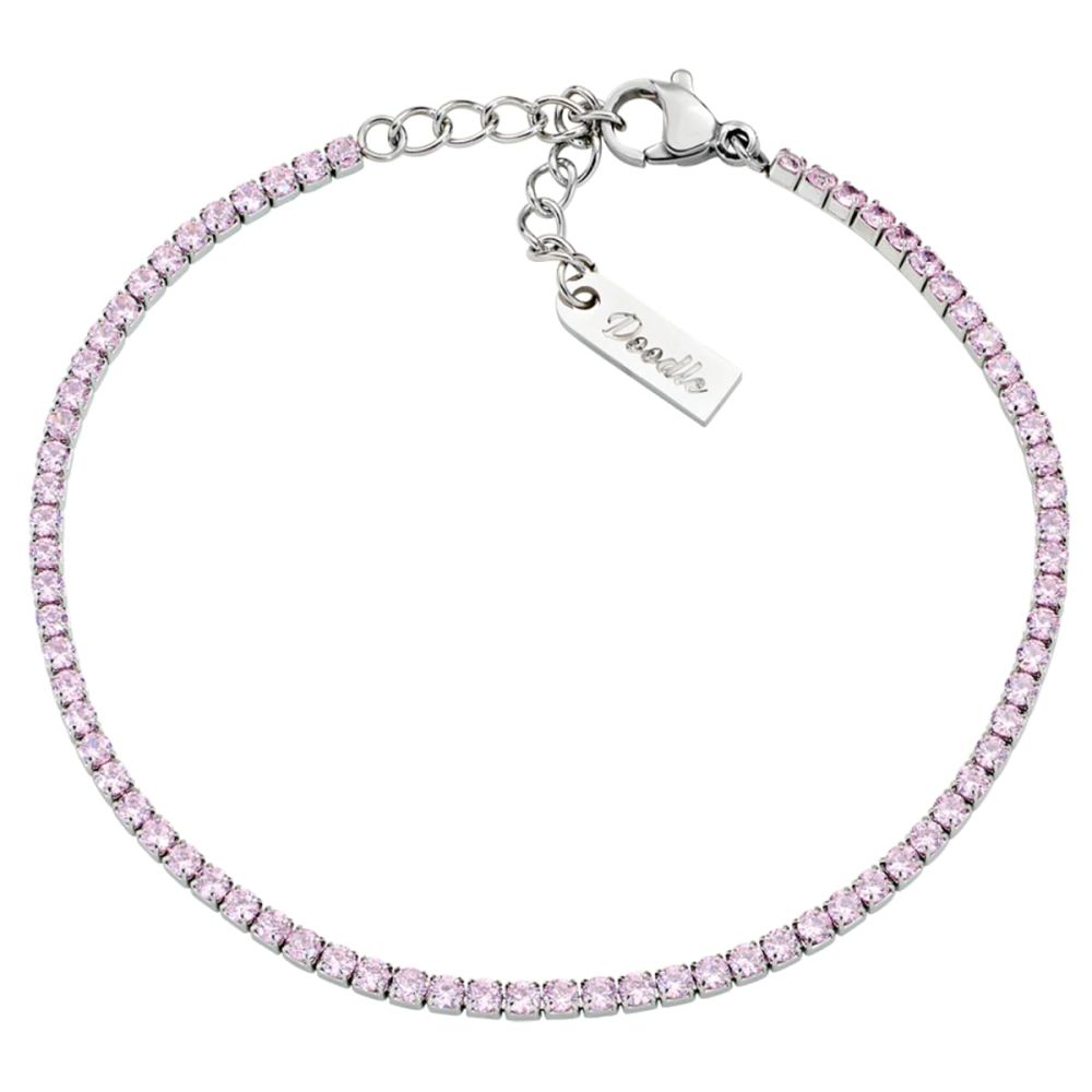Doodle Bracciale Tennis Acciaio ZIrconi 2 mm 